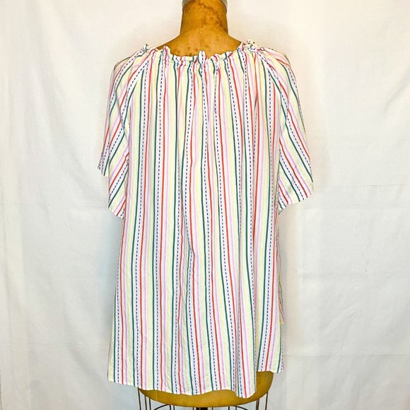 Ann Taylor Multicolor Stripe Peasant - Picture 4 of 6